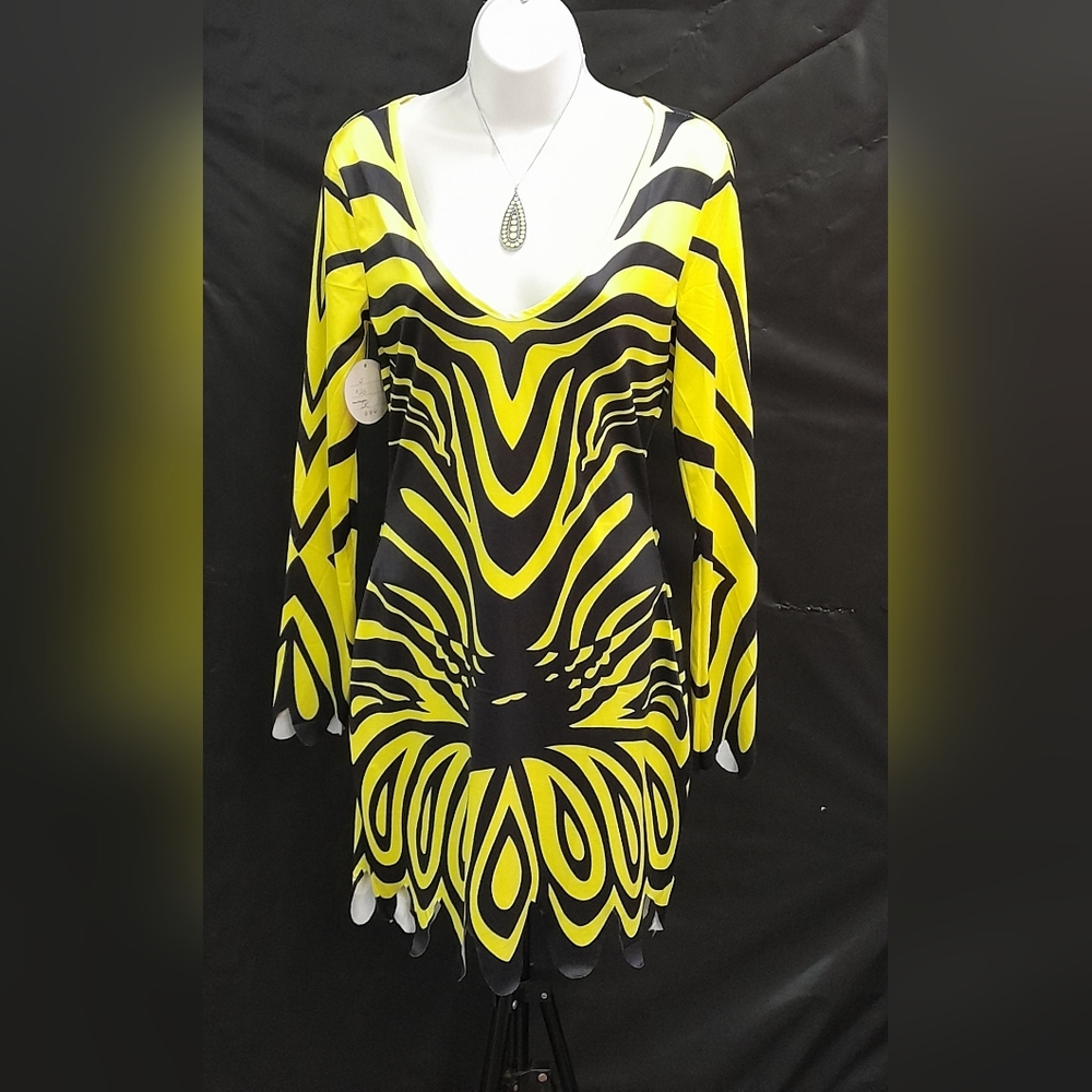 Fashion New Women Long Sleeve O Neck Print Irregular Bodycon Club
